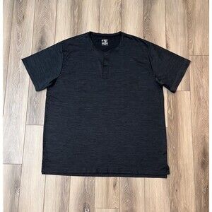 Liberty Pro T-Shirt Mens XXL Black Heather Short Sleeve Activewear Athletic